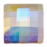 Preciosa 2493 Crystal AB 10mm  Chessboard Square